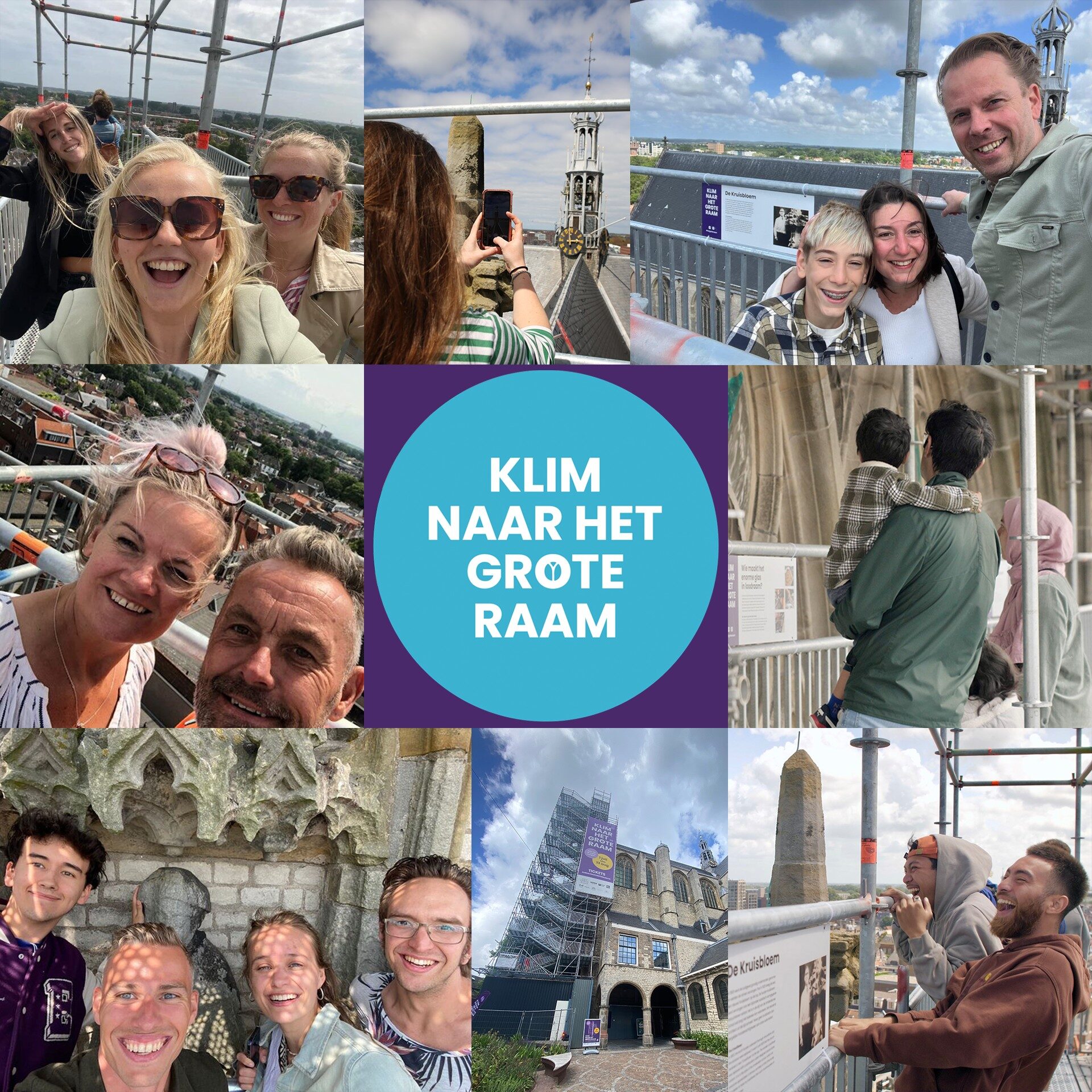 Klim naar het grote raam